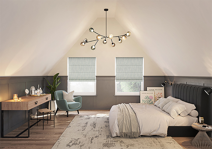 Willow Field, Slate - Roman Blind - Image 8